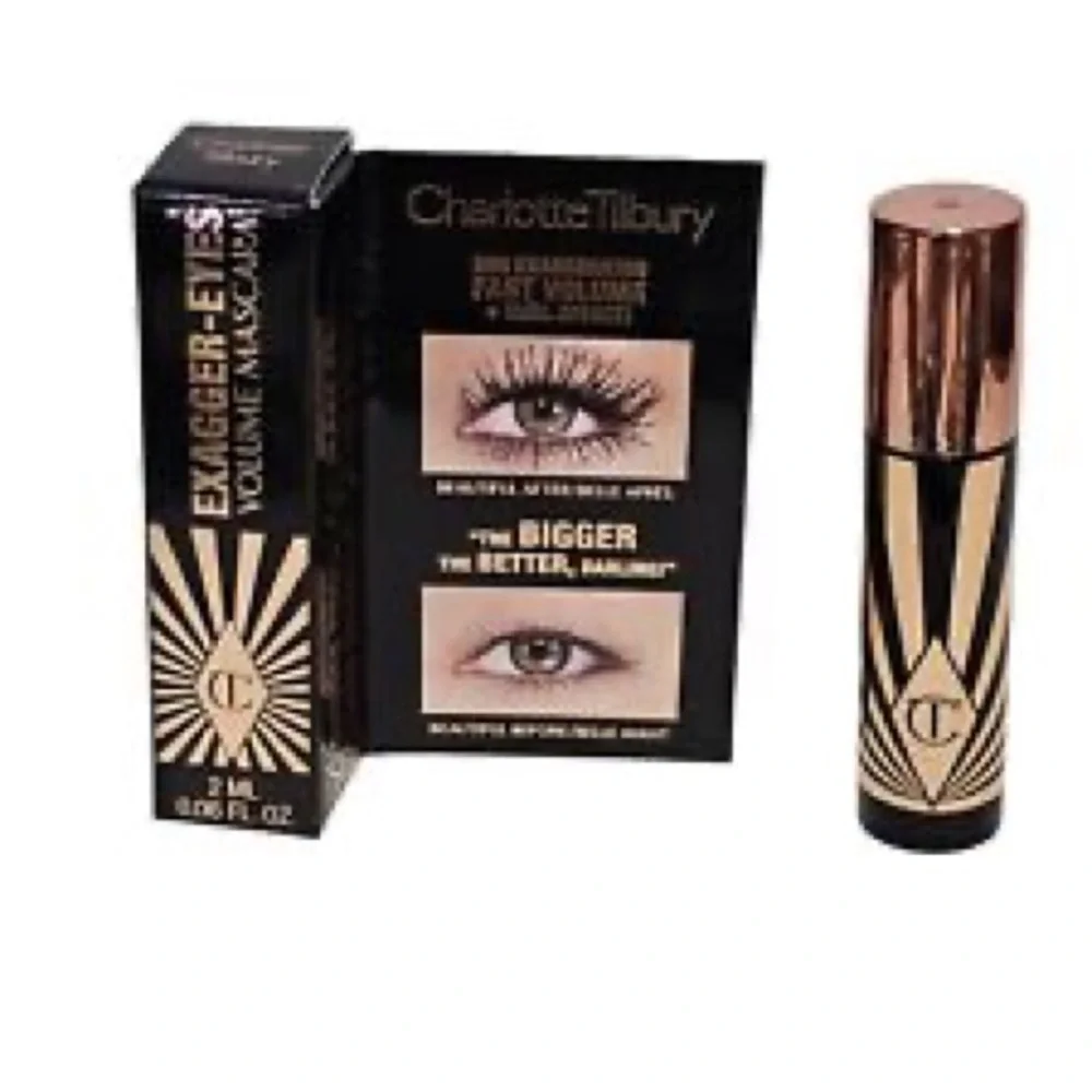 Charlotte Tilbury Exagger-Eyes Volume Mascara 0.06oz, 2ml  Black MINI NEW!